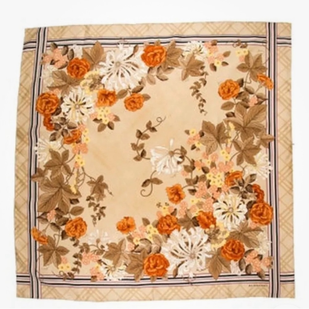 Vintage silk Burberry scarf